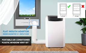 This portable air conditioner offers cooling, dehumidify, fan and sleep modes, ideal for home and office use. Amazon Com Gulrear Portable Air Conditioner Window Vent Kit Window Slide Kit Plate For Portable Air Conditioner Adjustable Length Portable Ac Vent Kit For Exhuast Hose Of 13cm 5 1 Inch Home Improvement