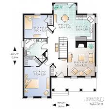 These homes are generous in square footage, although small cottages that look like they've been pulled right out of a fairytale are also included in this collection. House Plan 2 Bedrooms 1 Bathrooms 2187 Drummond House Plans