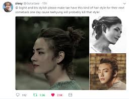 I Have Loved The Idea Of Tae With Long Hair Since I Saw Him In Hwarang Like You Don T Understand Taehyung Bts Taehyung Bts Funny
