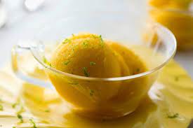 Mango Lime Sorbet Recipe Recipe Sorbet Recipes Lime Sorbet Food
