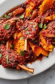Braised Lamb With Squash And Brandied Fruit Recipe Recipe Braised Lamb Recipes Lamb Recipes