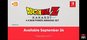 Kakarot arrives on switch september 24. Dragon Ball Z Kakarot Is Coming To Nintendo Switch Dbz