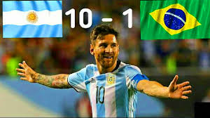 Miranda heads home late superclasico winner. Argentina 10 Vs Brasil 1 Amistoso Internacional Parodia Football Gif Soccer Gifs Baseball Cards