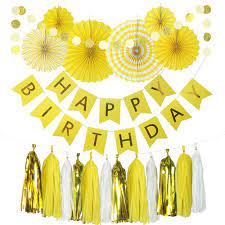 We did not find results for: Yellow Birthday Party Decoration 6 Hanging Fans Birthday Banner Decorative Circle Dot Garland 12 Paper Tassels For Birthday Party Baby Shower Wedding Etc Amazon In Toys Games
