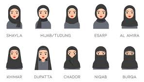 Happy ramadan from joseph and yusra anime muslim cartoon. Free Hijab Vector Art