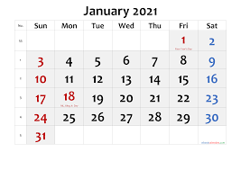 Free Printable January 2021 Calendar The labor code of the philippines specifies two types of holidays: free printable 2021 monthly calendar with holidays