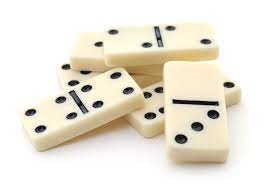 Domino is a game in which you build a chain of dice. Dominoes Definition And Meaning Collins English Dictionary