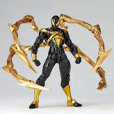 Amazing Yamaguchi Revoltech - Black and Gold Iron Spider Figure - The  Toyark - News