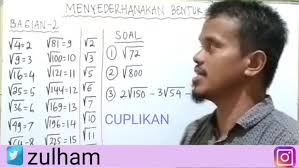 Maybe you would like to learn more about one of these? Ge Menyederhanakan Bentuk Akar Bagian 2 Facebook