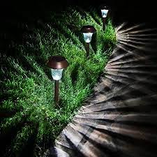 Enchanted forest christmas lights are celebration essentials that you must opt for if you desire superior decoration during the holidays. Enchanted Spaces Bronze Solar Path Light Set Of 6 With Glass Lens Metal Ground Stake And Extra Bright Led For Garden Lawn Patio Yard Walkway Driveway Amazon Com