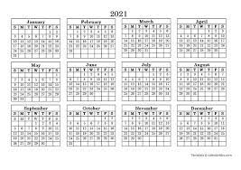 2021 Landscape Printable Calendar Free Printable Templates 2021 printable calendars, yearly, half year or monthly templates, free to download and print, in image, pdf or excel format.