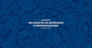 Wohnung 3 zimmer mieten in nittel. Was Bedeuten Die Abkurzungen In Wohnungsanzeigen Koengeter Krekow Immobilien Leipzig