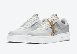 Nike Air Force 1 Pixel Grey Gold Chain Dc1160 100 Release Date Sbd