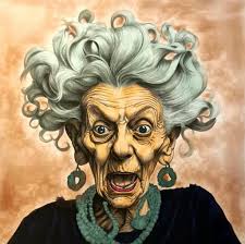 Crazy grandma 😊 Markers, metallicpens and eyeshadow