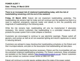 Many people are living with load shedding and bearing it. Chiawelo Business Owners Hold Their Breath After Load Shedding Threat Soweto Urban