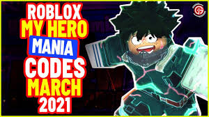 These codes have been tried on the date that this post was delivered. Roblox My Hero Mania Codes 2021 My Hero Mania Codes For Spins Youtube