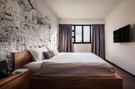 Supported by angled solid american walnut, rich brass details support the craftsmanship and beauty of real wood. King Size Bed Interior Design Singapore Interior Design Ideas