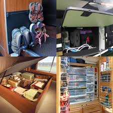 Which Has Been Your Favorite Rv Storage Solution So Far Click Join The Conversation Rving Rvillage Rv Storage Solutions Camper Living Rv Storage