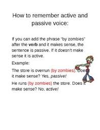 How To Remember Active And Passive Voice Active And Passive Voice Teaching Writing Teaching