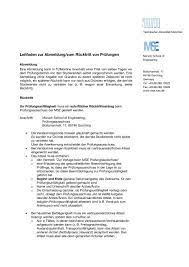 Die abmeldung einer prüfung ohne angabe eines triftigen grundes ist studiengangspezifisch geregelt. Leitfaden Zur Abmeldung Zum Rucktritt Von Prufungen Technische