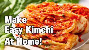 How To Make Simple Kimchi Around The World Cooking Youtube Easy Korean Recipes Korean Side Dishes Kimchi