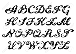 Stay with us by subscrib. Calligraphy Alphabet Typeset Lettering Hand Drawn Alphabet Stock Photo Picture And Royalty Free Image Image 65733740