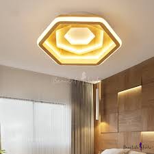 Modern lighting bedroom ceiling design. Rose Design Bedroom Ceiling Lighting Wood Modern Medium Large Led Flushmount In Warm White 3 Color Light Beautifulhalo Com