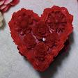 Heart shape cake candle product image