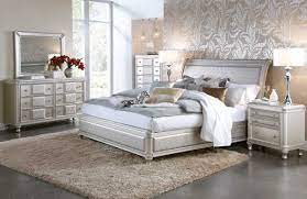 3 piece queen bed (headboard, footboard, rails). Silver Glam 5 Pc Bedroom Group Badcock Home Furniture More