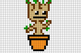Dancing Baby Groot Pixel Art Pixel Art Lego Art Art
