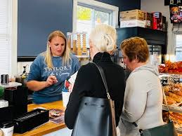 Here's a first look at this bustling a little coffee shop first thing  Saturday morning!!! Indulge & enjoy!!! We're so thrilled to have Taylor's  Coffee & Creamery here!!