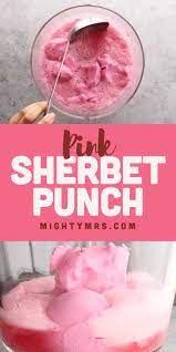 Pink Sherbet Punch Recipe Sherbet Punch Pink Punch Recipes Baby Shower Punch