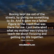 After thomas flirts with gina, martin challenges him to a boxing match. Boxing Kept Me Out Of The Streets By Giving Me Something To Idlehearts