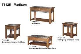 Madison rustic warm nutmeg lift top coffee table with casters overstock $ 788.99. Magnussen Madison 3 Piece Occasional Table Set T1125