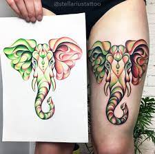 Pin Su Idee Tattoo Elefante