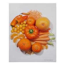 A Selection Of Orange Fruits Vegetables Poster Zazzle Com Cancer Fighting Smoothies Recipes Cancer Fighting Foods Healthy Cooking