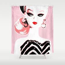 Classic Barbie Shower Curtain By Gigglebox Society6 Barbie Barbie Painting Barbie Bathroom