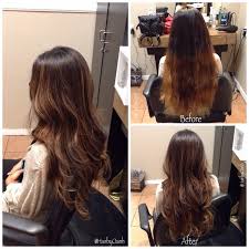 The darker dusty lowlights create the effortless volume we love so much! Hair By Oanh Highlights And Lowlights To Go From A Brassy Ombre