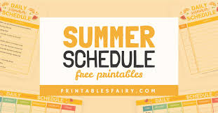 Is a divorce and family law attorney who practices in harris county texas and the counties that surround harris county. Summer Schedule For Kids Free Printables The Printables Fairy
