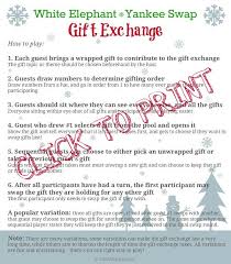 You can host a family and friends exchange with up to 25 gifts for free. White Elephant Gift Exchange Party Funny Christmas Poems Gift Exchange Poem White Elephant Gifts Exchange