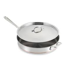 All Clad Copper Core 6 Quart Covered Saute Pan Bed Bath Beyond Saute Pan All Clad Saute
