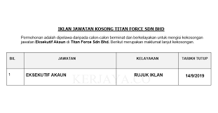 Security officer, patrol officer, intern and more on indeed.com. Titan Force Sdn Bhd Kerja Kosong Kerajaan