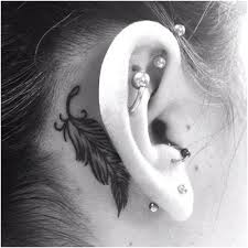 25 Best Maori Tattoo Designs With Meanings Feather Tattoo Behind Ear Feather Tattoos Tattoos