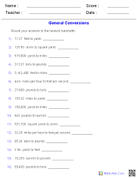 General Conversion Quiz Table Worksheets Measurement Worksheets Chemistry Worksheets Worksheets