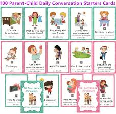 Click the thumbnail to open the pdf. Buy 100 Parent Child Daily Conversation Starters Cards With Picture Fun Family Friendly Vivid Question Cards Game For Kids Learning Materials Great For Esl Teaching Parent Teacher Autism Online In Usa B083njnvpy