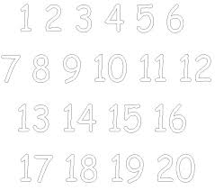 Have your child say the name. Free Printable Numbers Coloring Pages 1 20 Coloring Pages Free Printable Numbers Cute Coloring Pages Printable Numbers