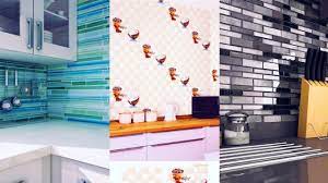 The soft sepia tones of this travertine tile add warmth to this kitchen design. Kitchen Wall Tiles Designs Elegant Kitchen Tile Colour Ideas Youtube