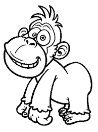 Baby Gorilla Coloring Pages The Gorilla Is The Second Species After The Chimpanzee Is Close Animal Coloring Pages Coloring Pages Bubble Guppies Coloring Pages