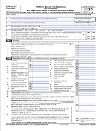 Number name tax year revision date; How To File Schedule C Form 1040 Bench Accounting
