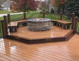 Fire and wood don't tend to mix, however, if you're dead set on keeping a fire pit on your deck, here's what you need to know. More Ideas Below Diy Square Round Cinder Block Fire Pit How To Make Ideas Simple Easy Backyards Cinder Fire Pit On Wood Deck Deck Fire Pit Fire Pit Backyard